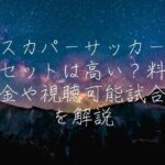 スカパーサッカーセットは高い？料金や視聴可能試合を解説